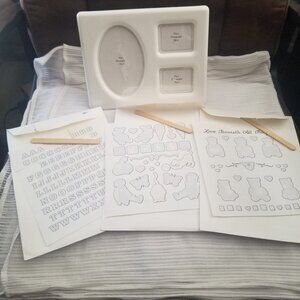 Vintage Tupperware Memory Mates Plastic Collage Picture Frame Ivory